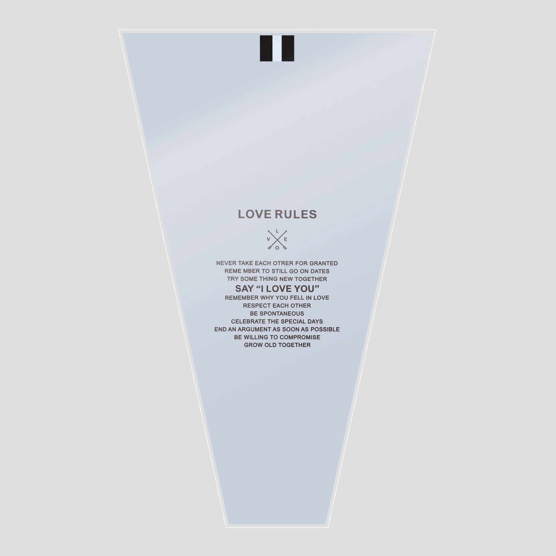 Transparent English Multi-Bag, 11 × 3.5 × 17.3 Inch, 50 Pcs