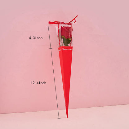 Single Rose Carrying Purse, 12.4 × 4.3 Inch, 10 Pcs