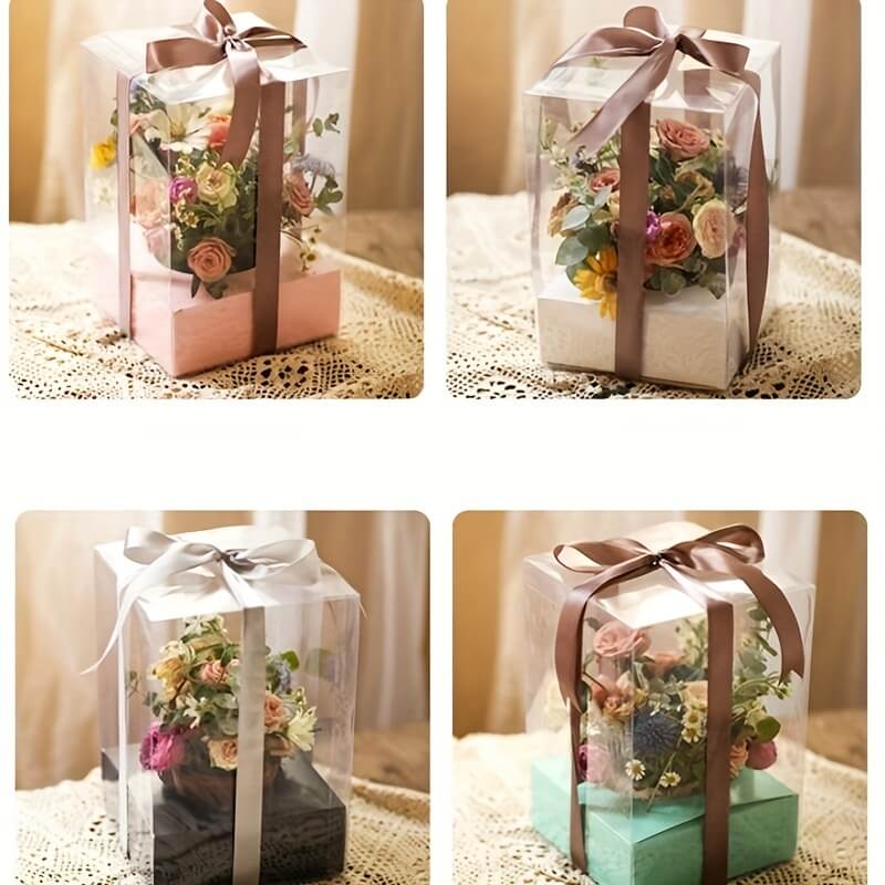 Transparent Flower Packaging Box