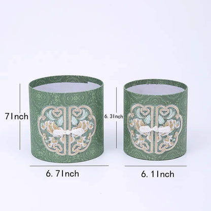 Embroidered Hug Bucket Box, Set of 2pcs