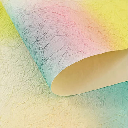 Gradient Wrinkled Texture Paper, 16.1 × 22.8 Inch, 5 Sheets
