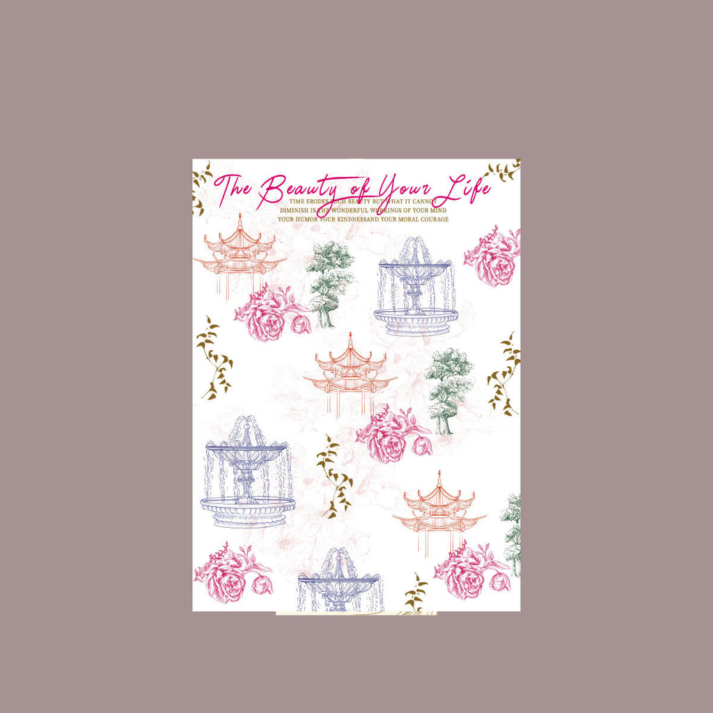 Tulip Bouquet Gift Paper, 14 × 19.7 Inch, 10 Sheets