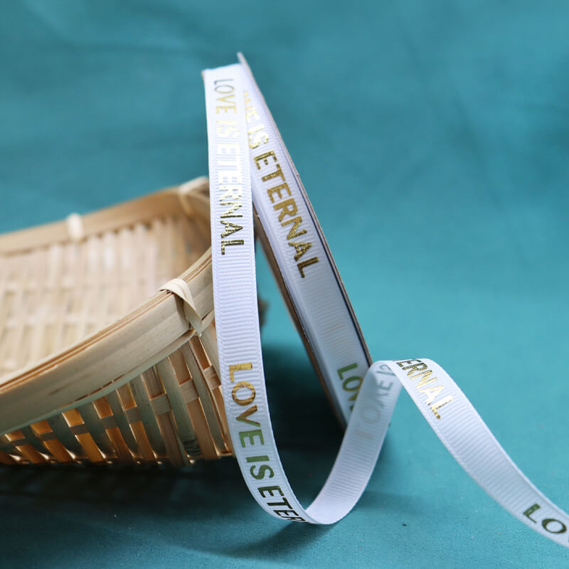 Love Is Eternal Flower Bouquets Ribbon (1.0cmx50Yd)