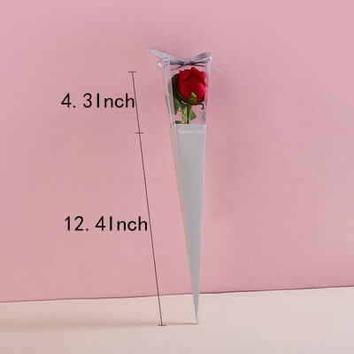 Single Rose Carrying Purse, 12.4 × 4.3 Inch, 10 Pcs