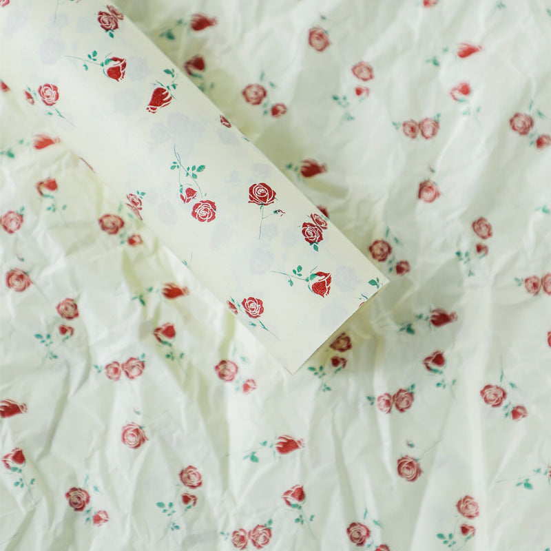 Caja de flores redonda de terciopelo 