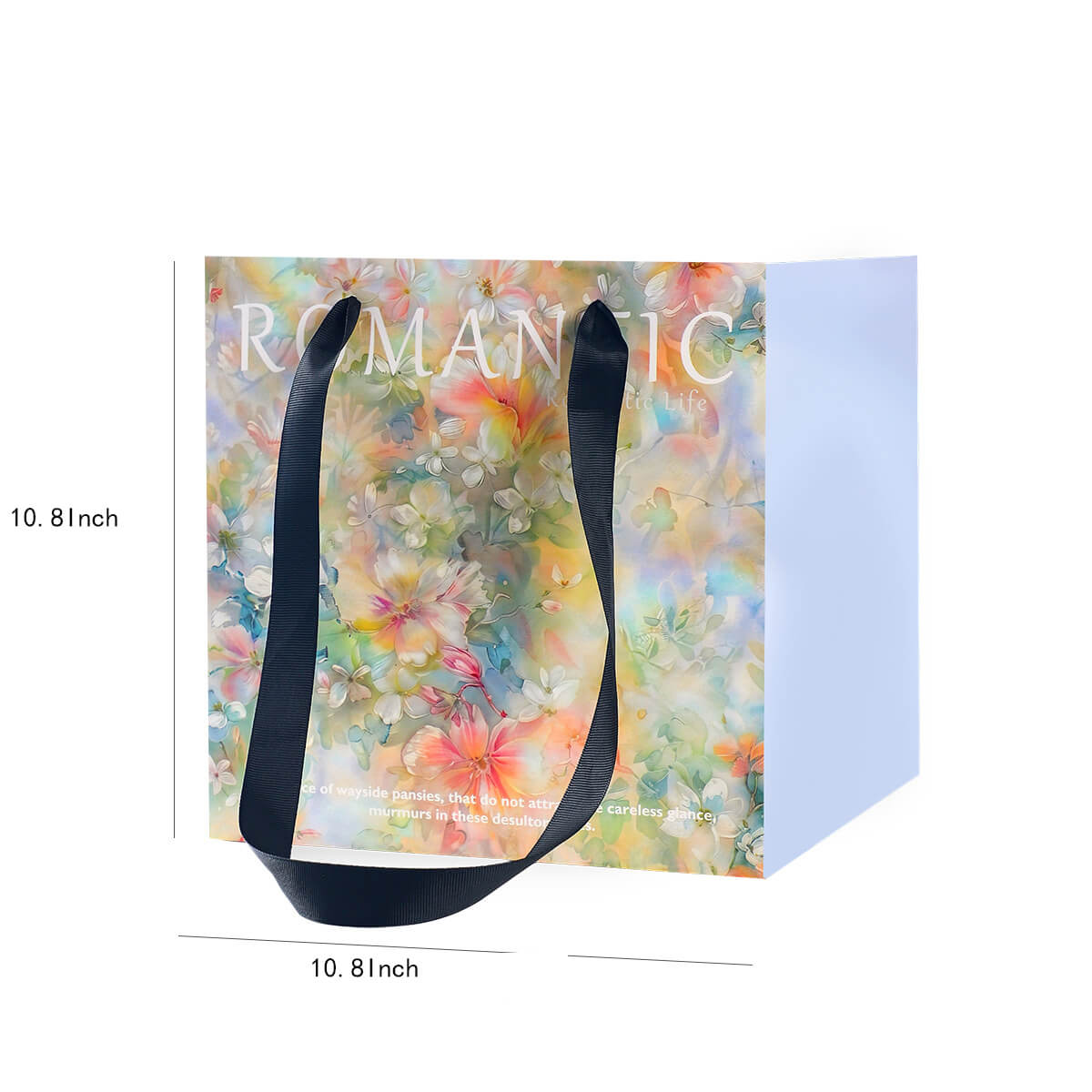 Painting Style Tote Bag, 10.8 × 10.8 Inch
