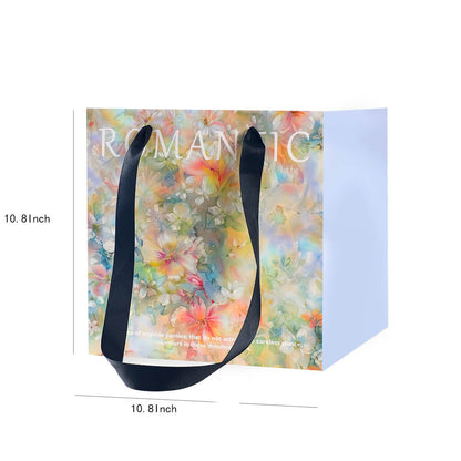 Painting Style Tote Bag, 10.8 × 10.8 Inch