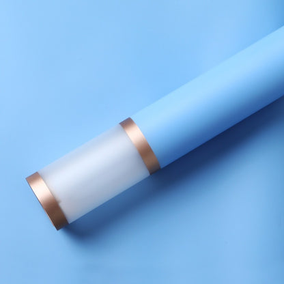 Gold Border Frosted Florist Wrapping Paper, 58x58cm/20sheets