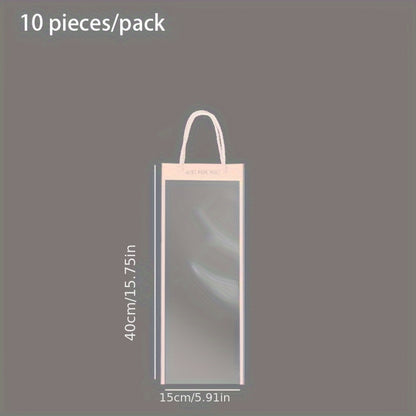 Sacs en papier à fleurs simples, 10 pièces