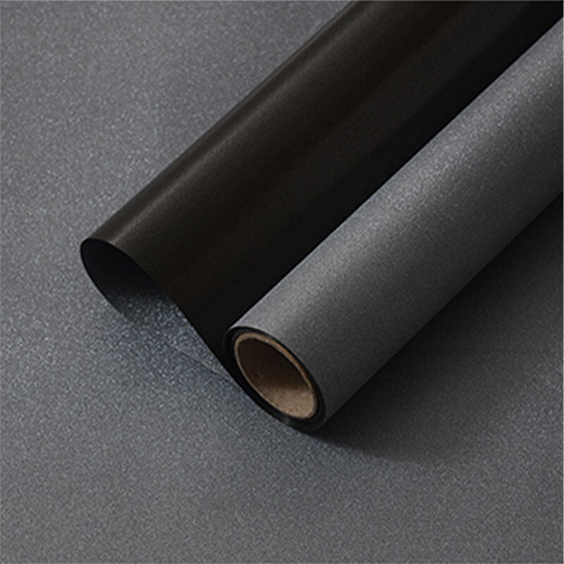 Bouquet Wrapping Paper, Silk Texture Silver Flash