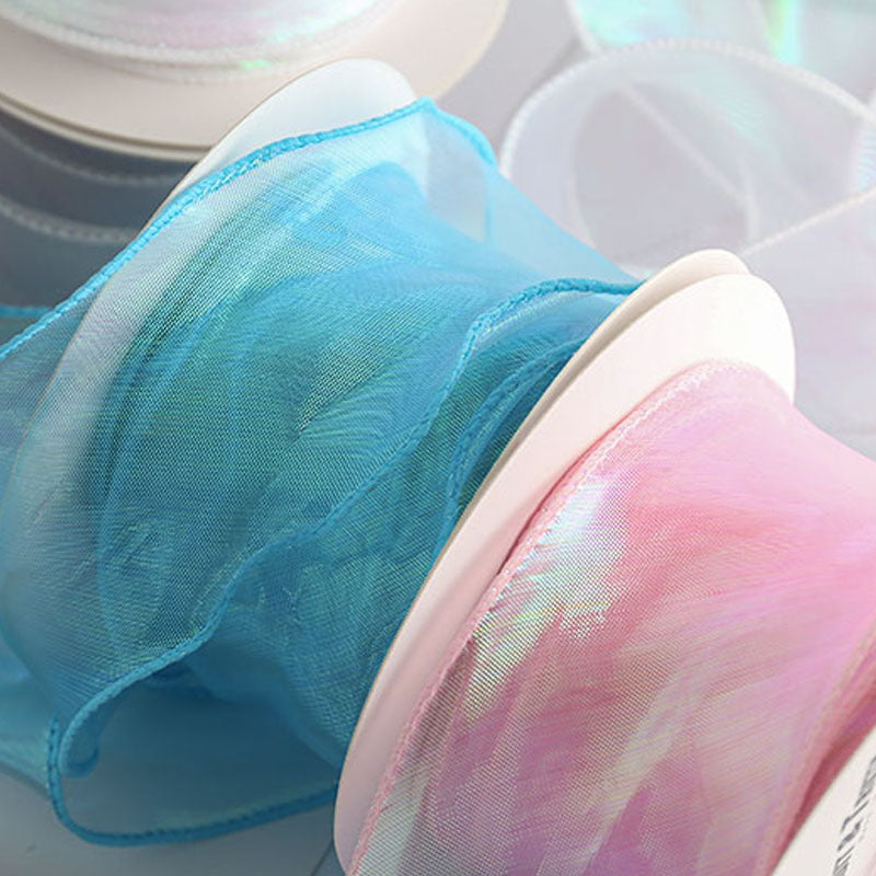 Colorful Yarn Tail Ribbon, 6 cm × 10 Yards