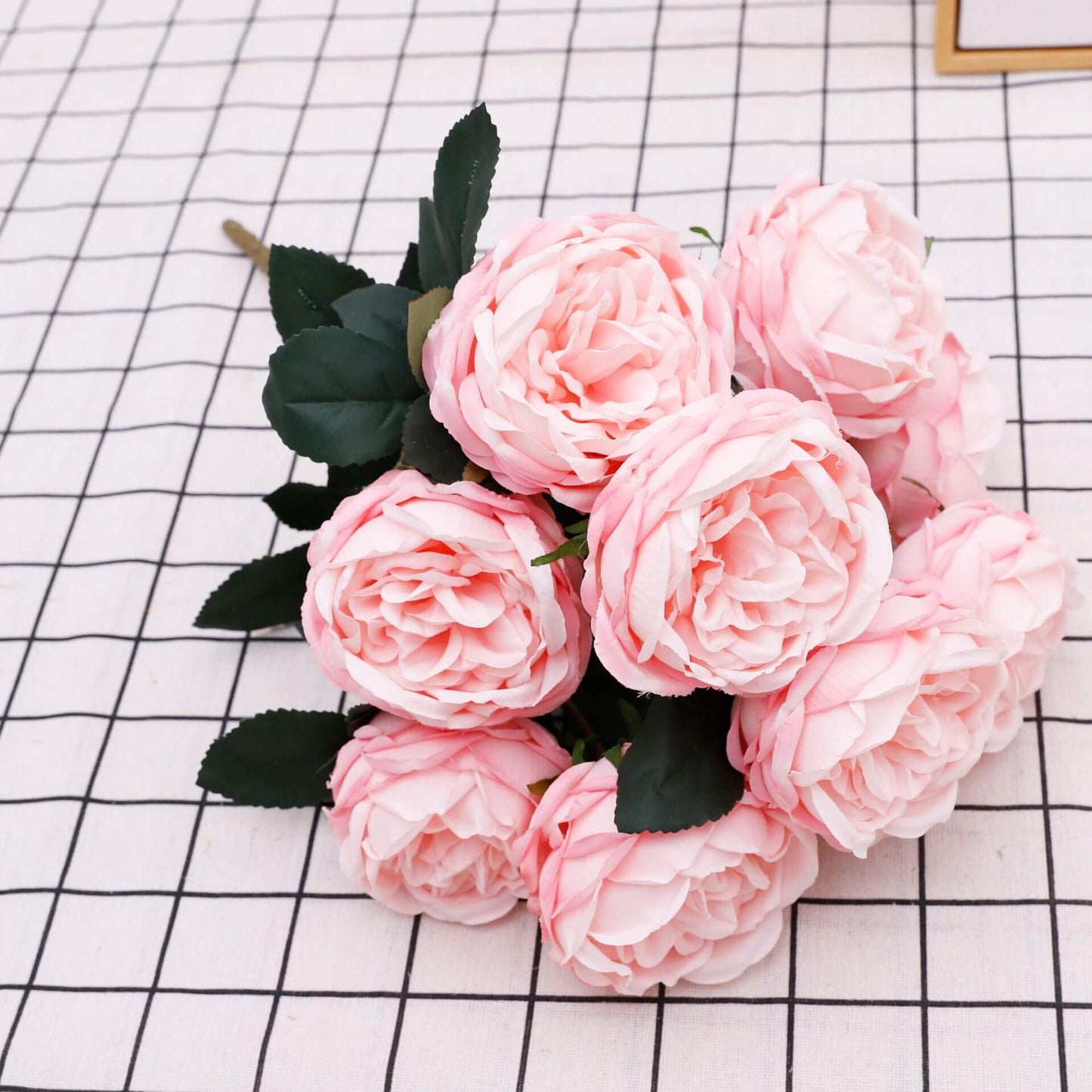 9 Heads Rose Silk Flower