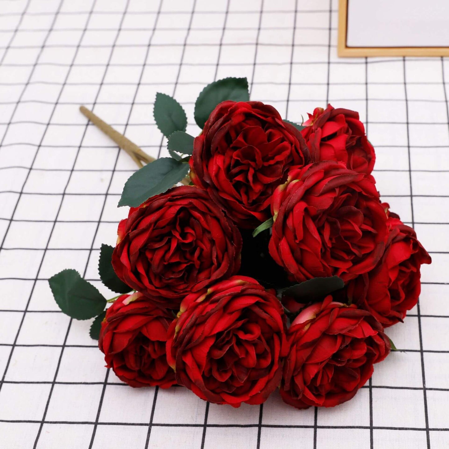 9 Heads Rose Silk Flower