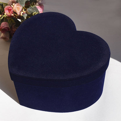 Velvet Heart Shaped Flower Boxes