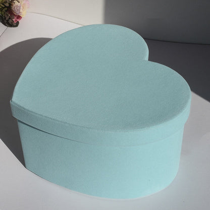 Velvet Heart Shaped Flower Boxes