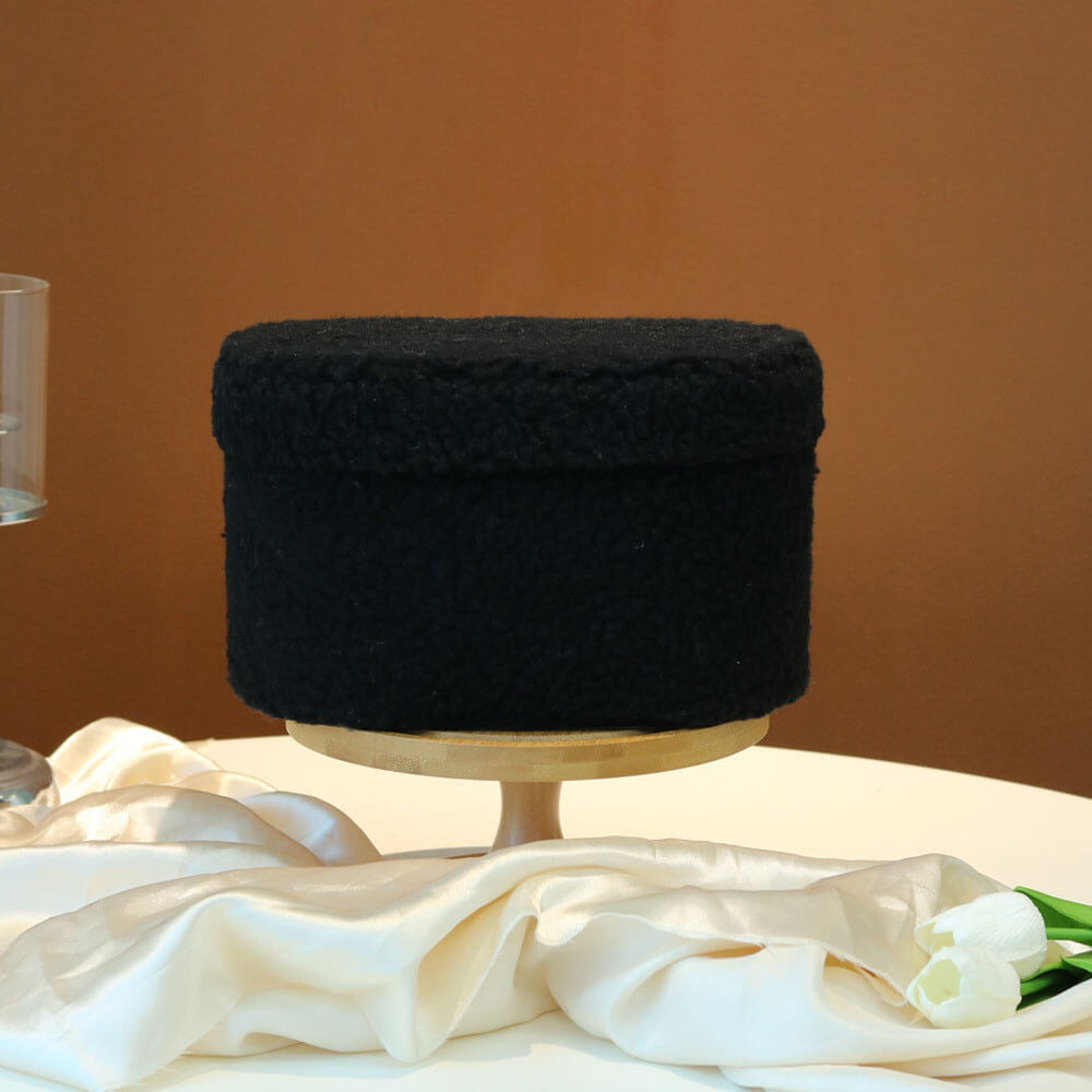 Plush Texture Oval Box