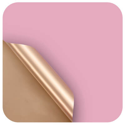 Gold Flower Bouquet Wrapping Paper, 24x24 Inch, 20 Sheets