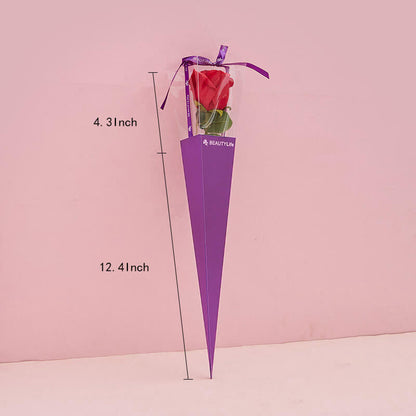 Single Rose Carrying Purse, 12.4 × 4.3 Inch, 10 Pcs