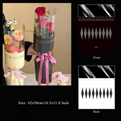 Single Carnation Bouquet Paper