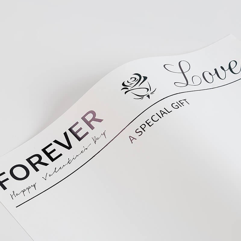 Papel metálico brillante resistente al agua para flores 