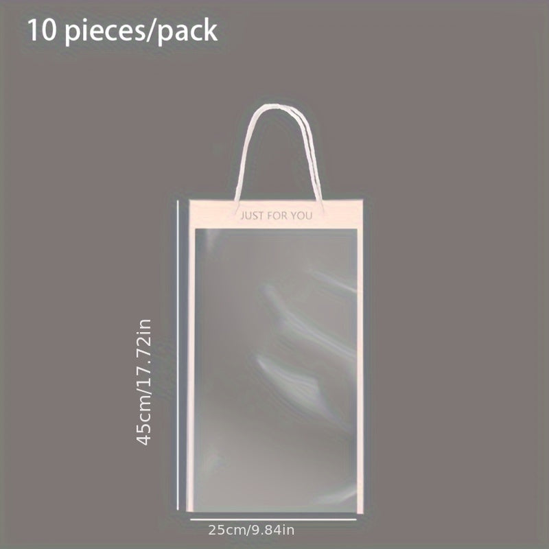 Transparent Floral Tote Bags