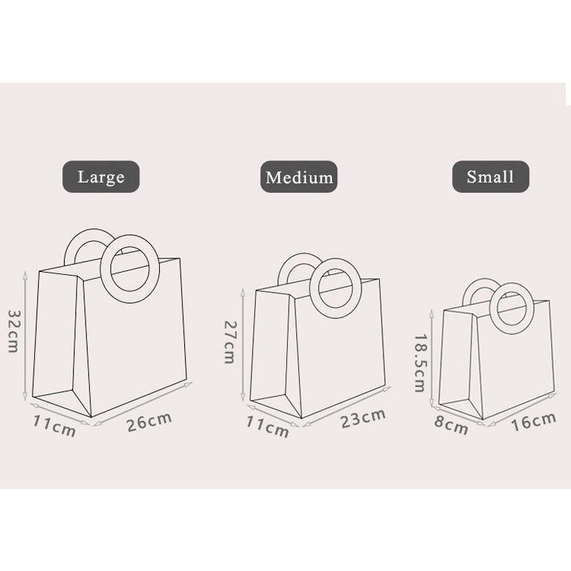 PP Plastic Gift Translucent Frosted Tote Bag