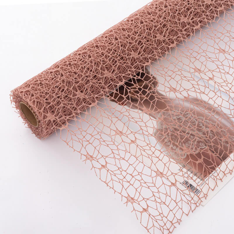 Lace Mesh Florist Bouquet Wrap, 19.68''x 5 Yards