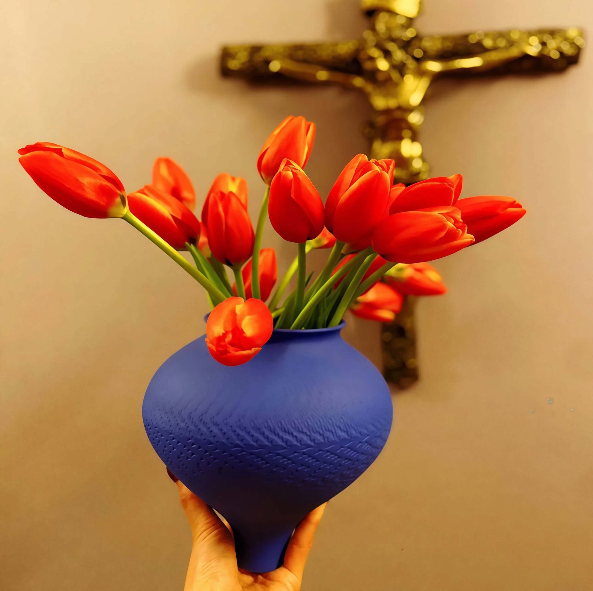 Klein Blue Vase