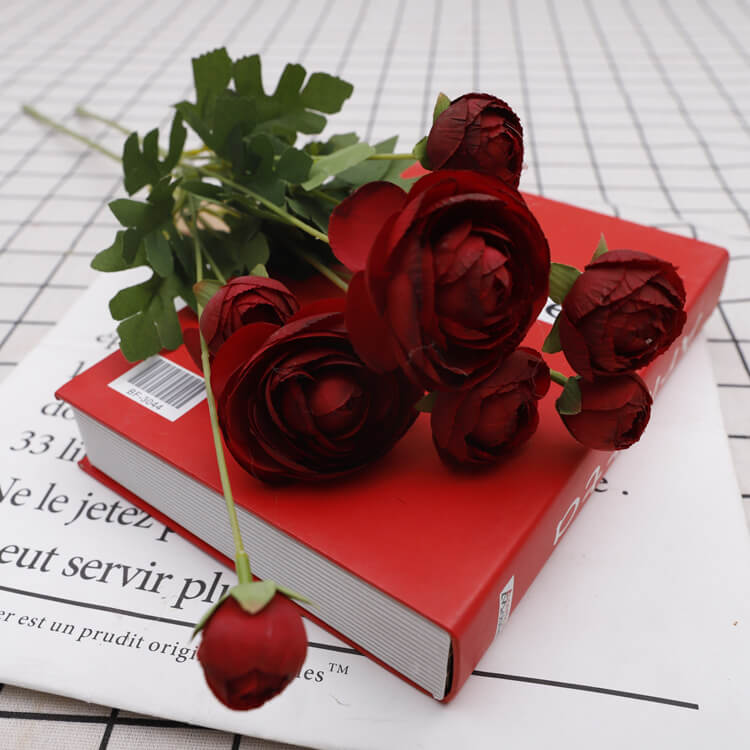 Fleurs de lotus artificielles à 4 têtes