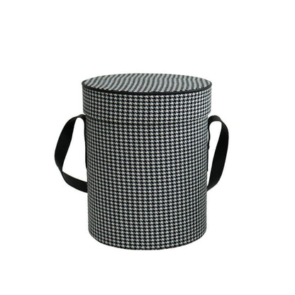 Boîte à fleurs ronde en velours 