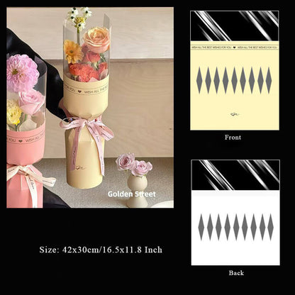 Single Carnation Bouquet Paper