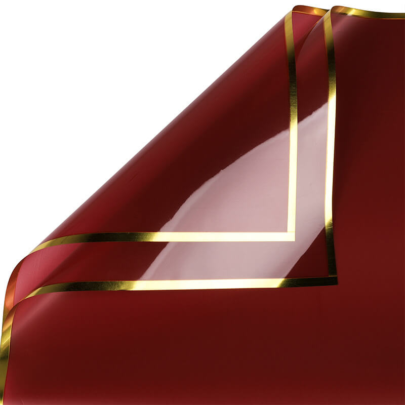 Silver-edge Cellophane Wrap Paper, 23x23 Inch