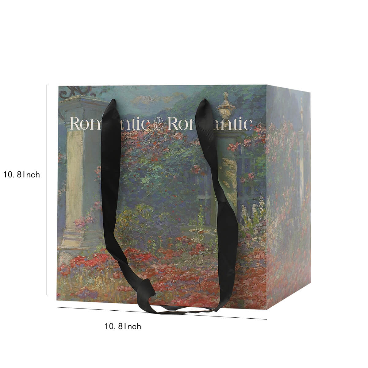 Painting Style Tote Bag, 10.8 × 10.8 Inch