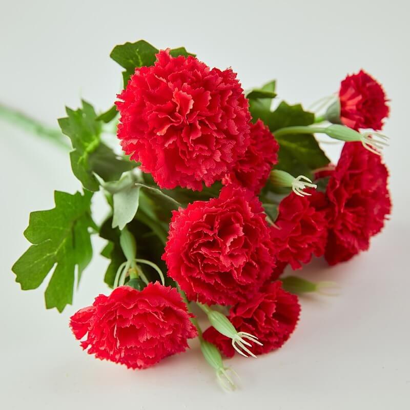 11.8'' Silk Carnation Bouquet - 10 Heads