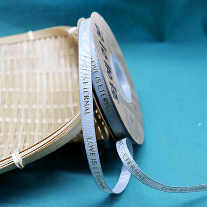 Love Is Eternal Flower Bouquets Ribbon (1.0cmx50Yd)