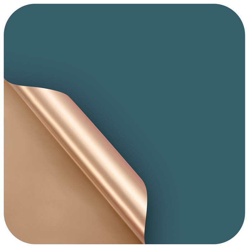 Gold Flower Bouquet Wrapping Paper, 24x24 Inch, 20 Sheets