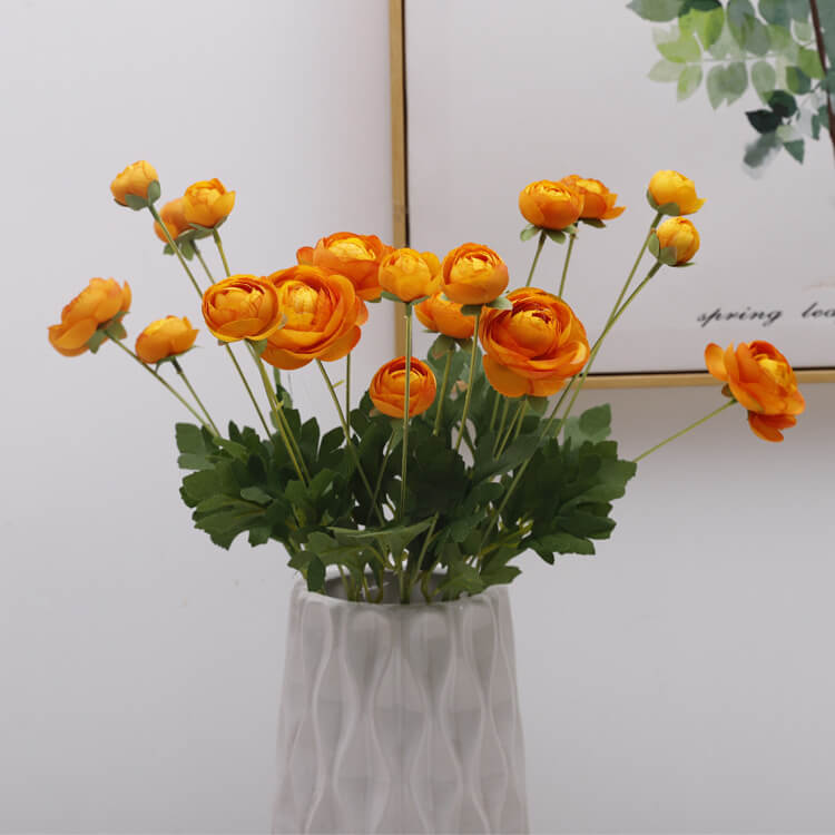 Fleurs de lotus artificielles à 4 têtes