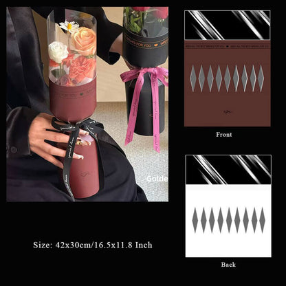 Single Carnation Bouquet Paper