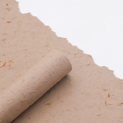 Hand-torn Petal Flower Wrapping Paper, 19.6 × 27.6 Inch, 4 Sheets