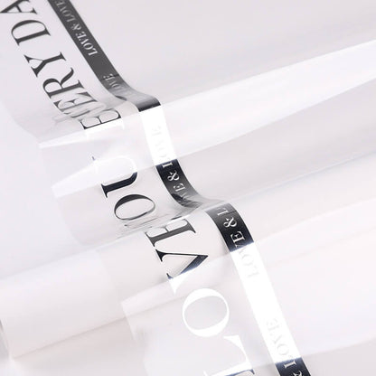 Papier cellophane transparent pour fleurs 