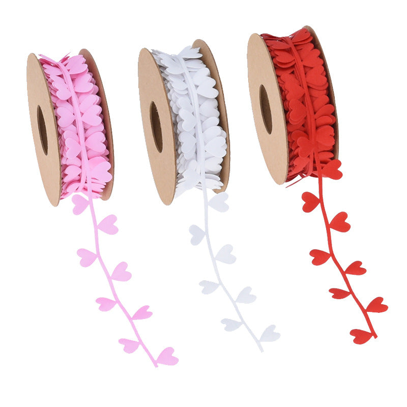 Love Embossed Ribbons