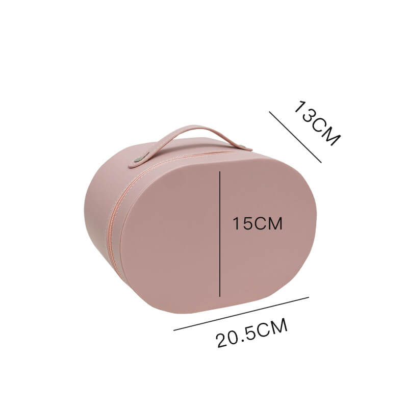 Caja de flores redonda de terciopelo 