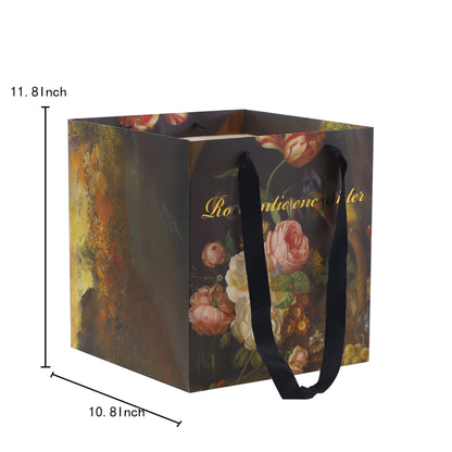 Painting Style Tote Bag, 10.8 × 10.8 Inch