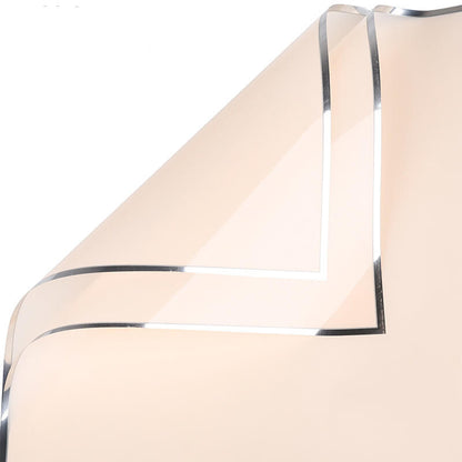 Silver-edge Cellophane Wrap Paper, 23x23 Inch