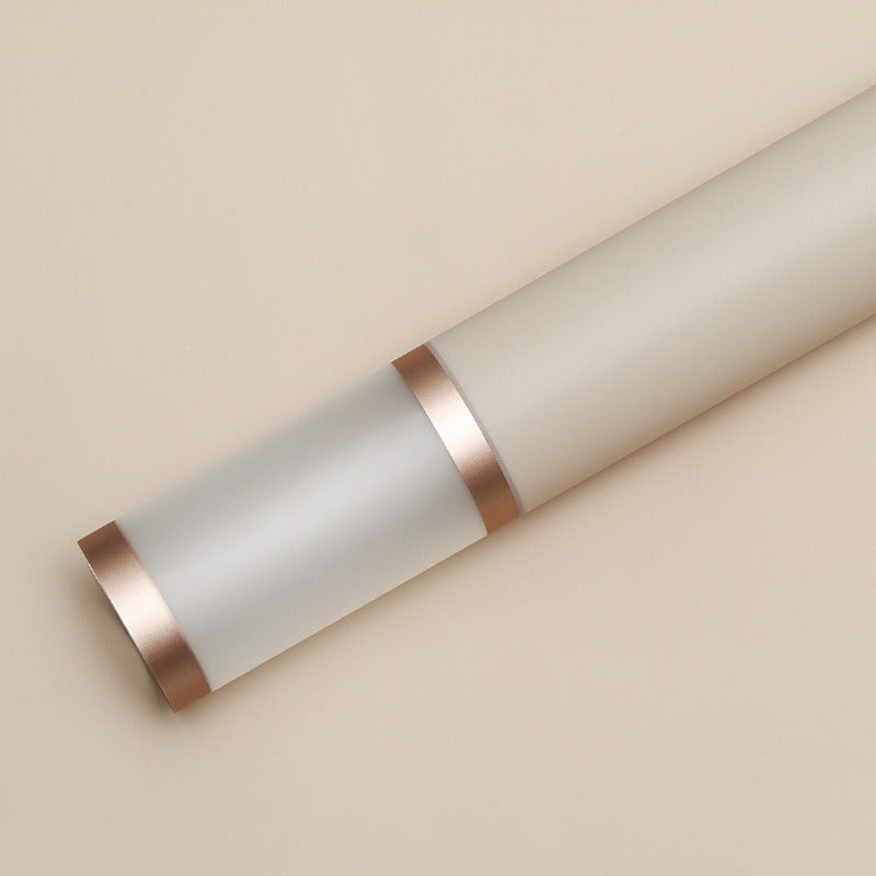 Gold Border Frosted Florist Wrapping Paper, 58x58cm/20sheets