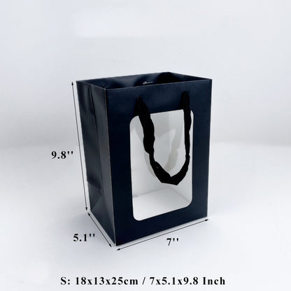 Lot de 10 sachets en papier pour compositions florales en forme de cœur