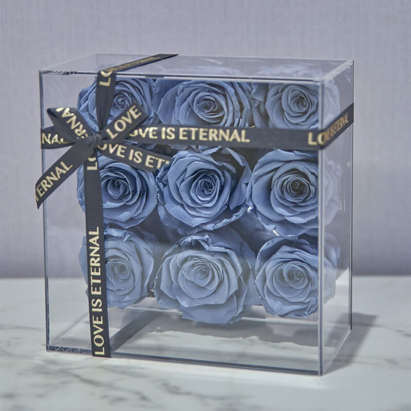 Preserved Rose Small Square Box