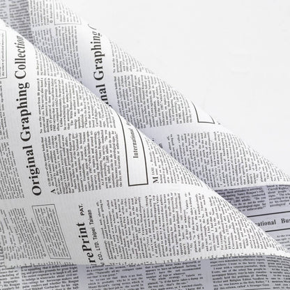 English Print Flower Wrapping Paper, 19.6 × 27.6 Inch