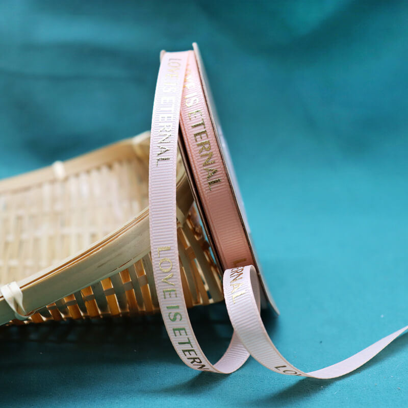 Love Is Eternal Flower Bouquets Ribbon (1.0cmx50Yd)