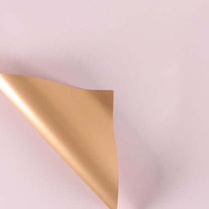 Gold Flower Bouquet Wrapping Paper, 24x24 Inch, 20 Sheets